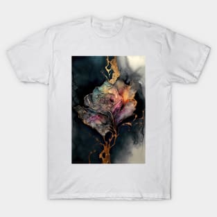 Dried Rose - Abstract Alcohol Ink Resin Art T-Shirt